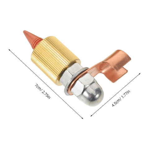 Two Piece Welding Ground Clamp And Holder Set for dent puller machines, pro grade brass and copper clamp, 7cm by 4.5cm