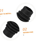 Heat Resistant Steam Wand Guard Rubber Sleeve for Espresso Machines with easy install and suitable size feature.