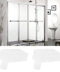 2Pcs Bifold Shower Door Hinge Pivot 7.5mm PE Glass Door Hinge Shaft For Bathroom And Balcony Free Swinging Easy Install