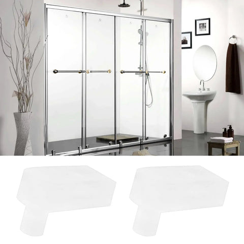 2Pcs Bifold Shower Door Hinge Pivot 7.5mm PE Glass Door Hinge Shaft For Bathroom And Balcony Free Swinging Easy Install