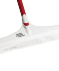 12 Inch Carpet Rake And Groomer With 51 Inch Reach Handle For Deep Clean Loosens Embedded Soil And Hair From Cut Pile Carpets Before Vacuuming