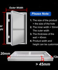 Hassle Free Concealed Access Panel For Tile Walls With Push Button Magnetic Catch seamless drywall inspection hatch dimensions and notes