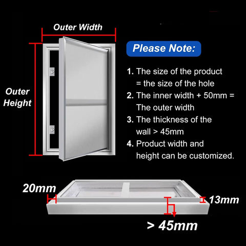 Hassle Free Concealed Access Panel For Tile Walls With Push Button Magnetic Catch seamless drywall inspection hatch dimensions and notes