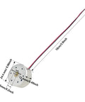 3 Piece 5V DC Motors With 6000 RPM Mini Electric Motors With 10cm Wire Leads For DIY Robotics And Small Projects dimensions