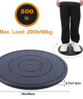 Two Pack 16 Inch Lazy Susan Turntable Set With Heavy Duty 360 Degree Swivel, Flat Base Stand, Steel Ball Bearings for stability test
