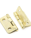 10 Pack Gold Door Hinges For Cabinets 4 Hole Heavy Duty Iron Hardware for Jewelry Boxes