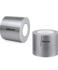 Super Strong Silver Cloth Duct Tape With Rock Solid Adhesive Grip, 10cm and 6cm rolls for sealing and repairs.