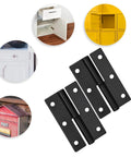 No Sweat Quick Swap Heavy Duty Black Lift Off Hinges 2 Pack Rustproof Stainless Steel Detachable Split Hinges For Cabinet Doors image.