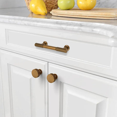 Antique Brass Cabinet Knobs For Dresser Drawers 10 Pack Zinc Hardware Durable Finish Easy Install Ideal For Kitchen Cabinets
