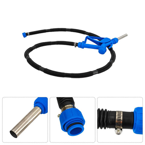 Built Tough 55 Gallon Electric Drum Pump Moves Diesel And Def Fluid Quick With 120 Volt Ac Or 12 Volt Dc nozzle and hose assembly