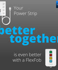 No Brainer Long Range Smart Power Strip With Four USB Ports And Four AC Outlets, Alexa Google IFTTT Compatible image