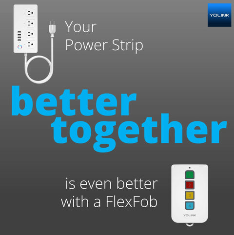 No Brainer Long Range Smart Power Strip With Four USB Ports And Four AC Outlets, Alexa Google IFTTT Compatible image