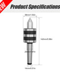 2MT Morse Taper Live Center 60 Degree With Triple Bearing Design For Lathe And CNC Work product specifications image