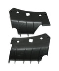 Top Tier Pair Inner Front Bumper Bracket Supports For Tesla Model 3 2017 Through 2020, black, includes left and right side brackets.