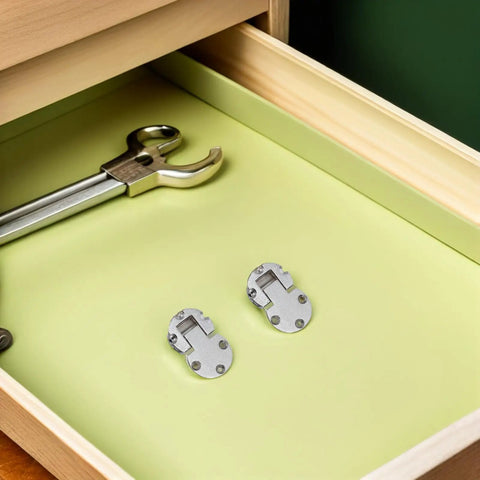 Drawer with 4 Pcs Zinc Alloy Folding Table Hinges Concealed Round Edge Flip Hinges Heavy Duty Cabinet Door Replacement