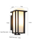 Outdoor Exterior Wall Sconce Lantern Go To Porch Lighting Weatherproof And Rust Resistant Black Finish With Frosted Glass