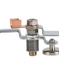 Heavy Duty Magnetic Welding Ground Clamp With Arc Plate For Steel Jobs, close-up view of the durable metal clamp.