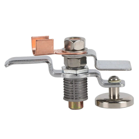 Heavy Duty Magnetic Welding Ground Clamp With Arc Plate For Steel Jobs, close-up view of the durable metal clamp.