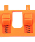 No Hands Free Electric Wire Welding Fixture With Adjustable Clamps for precision alignment in vibrant orange color.