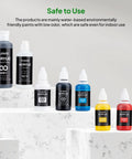All In One 3D Printing Miniatures Painting Kit With Premium Paints, Finishing Tools, Coloring Implements, And Protective Gear bottles