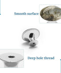 2 Pack Stainless Steel Round Cabinet Knobs With Screws For Modern Kitchen Drawer Hardware Built To Last And Swamp Egret Inspired
