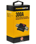 Beefy 300 Amp High Current Circuit Breaker With Push Button Reset And Kill Switch For Power Inverters, packaging view