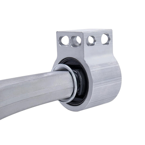 Close-up of a Beefed Up Front Left And Front Right Lower Control Arm Set With Ball Joints For 2004 2012 Chevrolet Malibu 2005 2010 Pontiac G6 And 2007 2009 Saturn Aura Replacement showing joint detail