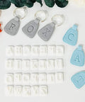 Dope 26 Piece Alphabet Polymer Clay Cutters Set Uppercase Letters For Polymer Clay Molds And DIY Crafts Durable Plastic Tools