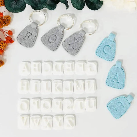 Dope 26 Piece Alphabet Polymer Clay Cutters Set Uppercase Letters For Polymer Clay Molds And DIY Crafts Durable Plastic Tools