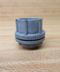 Tough As Nails 3/4 Inch Zinc Conduit Hub with slick threaded grip for steel and aluminum pipe, moisture-resistant sealing.