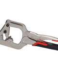 Heavy Duty C Clamp Locking Pliers With 270 Degree Rotatable Jaws For Welding Projects Chrome Steel Construction with ergonomic grip.
