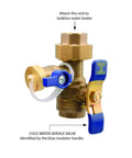 Tankless Water Heater Service Valve Kit For Easy Install And No Fuss Maintenance Durable Valve Set
