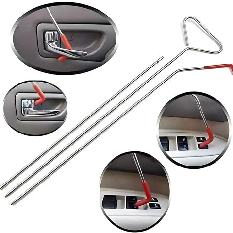 63 Inch Long Reach Tool For Cars Portable Reacher Grabber With Adjustable Length Pro Grade Emergency Wheel Pin Puller Hook Kit Stainless Steel Build Durable Rust Resistant Universal For SUV Van Sedan Everyday Car Care
