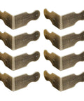 Kick Up Your Crafts With These Top Tier Solid Brass Corner Guards In Sweet Antique Bronze Finish 8 Piece Kit set of eight corner guards