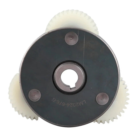 Planetary Gear Motor Gear Clutch Kit For Electric Motors, Nylon 36T Gears And 88mm Clutch, top view showing nylon gears