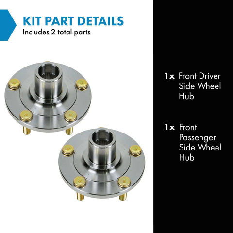 Front Wheel Hub Assembly Two Piece Set For Mazda 3 2005 2013 And Mazda5 2012 2015 Driver And Passenger Sides Replacement Kit