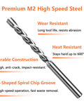 Heavy Duty 1/8 Inch Spiral Drywall Router Bits, Rock Solid M2 High Speed Steel Drill Cutters With Guide Pin, Slick Socket Hole Kit