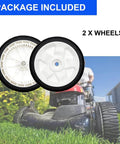 8 Inch Front Drive Wheels Replacement Set of 2 For Lawn Mower Replaces 119-0311 137-4832 115-2878 Stens 205-360 fits models shown