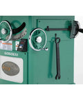 Heavy Duty Shop Rockstar With Kickass 12 Inch Table Saw Featuring A Powerhouse 7.5 HP Motor And Steady Three Phase 220 Volt Setup For Smooth Cuts Across The Large Extended Surface During Weekend Builds And Daily Grinds control panel with dials, digital display, and adjustment handles
