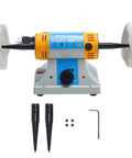 4-1/4 Inch Bench Lathe Buffer Polisher With Dual 4 Inch Buffing Wheels, Beefy 320W Variable Speed Benchtop Jewelry Polisher
