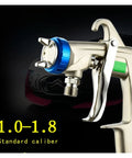 Pro Grade Manual Paint Sprayer Featuring Adjustable Tips And Roomy 400 CC Tank For Auto Body Work and Touch Ups molded ABS plastic spray nozzle.