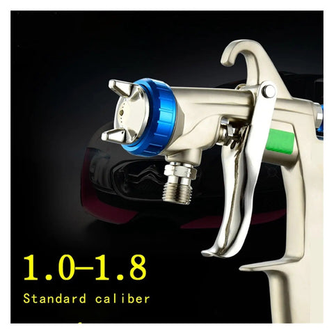 Pro Grade Manual Paint Sprayer Featuring Adjustable Tips And Roomy 400 CC Tank For Auto Body Work and Touch Ups molded ABS plastic spray nozzle.