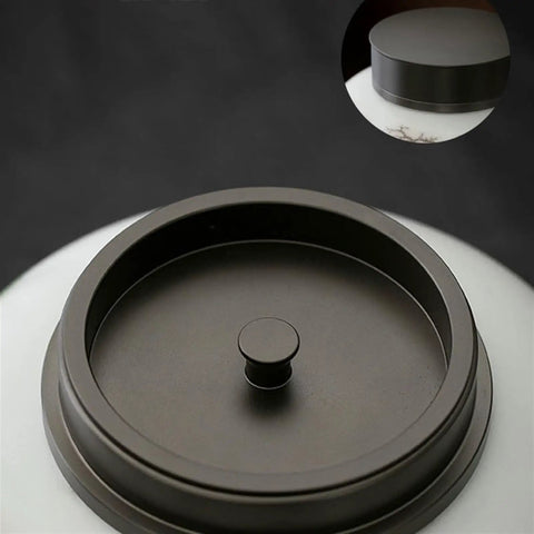 Large Ceramic Kitchen Storage Jars With Dual Sealed Alloy Lids Keep Your Tea Coffee Beans And Candy Stash Nice And Crisp In This Heavy Duty Pantry Setup, showcasing the dual sealed alloy lid.