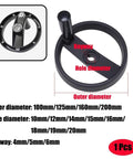 Get Ready To Tame Any Machine Tool With This Super Cool Lobqips Foldable Hand Wheel boasting A Snazzy Rotating Grip And Plus Fits Smoothly Into 10 To 20mm Bore Sizes For Total Control And Awesome Durability. black foldable hand wheel, 160mm outer diameter, 10-20mm bore, plastic machine tool control