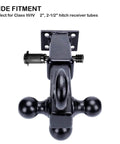 Heavy Duty Five Eighth Inch Hitch Receiver Lock Pin For Two Inch And Two And A Half Inch Hitches Class III And IV No Nonsense Security For Trailer Bike Rack Tow Rope Truck Boat And More 1 Pack, front view of hitch with pin