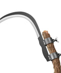 All-Purpose Garden Sickle With Replaceable Wooden Handle And Heavy-Duty Manganese Steel Blade For Weeding, Mowing, And Yard Cleanup