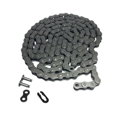 Heavy Duty 35 Roller Chain With Five Feet Length And One Connecting Link Three Eighths Inch Pitch Black Finish For Go Karts