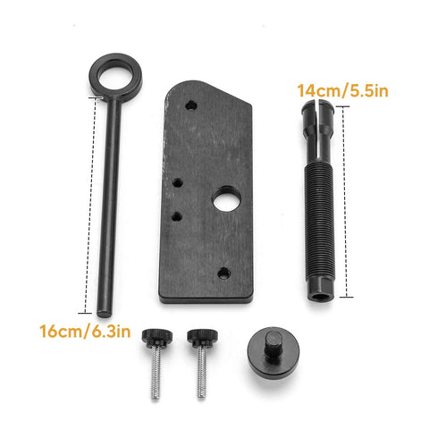 Wsays inner single cam bearing installer and puller for Harley Evolution engines; black metal tool set with plate