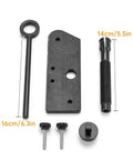 Inner Cam Bearing Installer And Camshaft Puller Tool For Harley Evolution Engines, metal components on white background