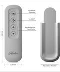 Universal Ceiling Fan Remote Control Kit With Wall Mount And Receiver For Easy Speed And Light Control No Brainer Dimming.